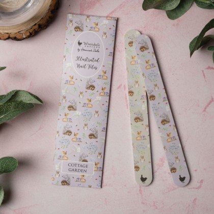 Wrendale Cottage Garden Hedgehog and Wren Nail File Set