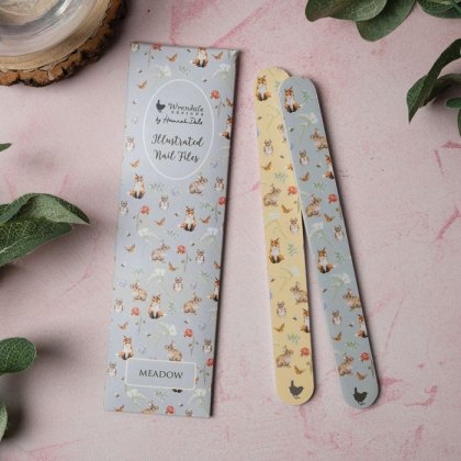 Wrendale Meadow Rabbit and Fox Nail File Set