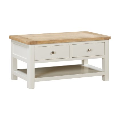 Silverdale Painted Coffee Table with 2 Drawers
