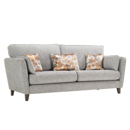 Messina 3 seater sofa in Keira grey fabric
