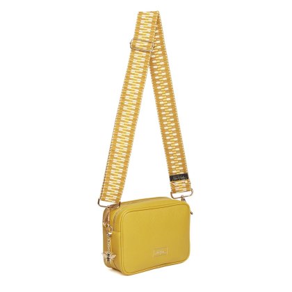 Alice Wheeler Ochre Soho double zipped cross body bag Alice Wheeler Ochre Soho double zipped cross body bag