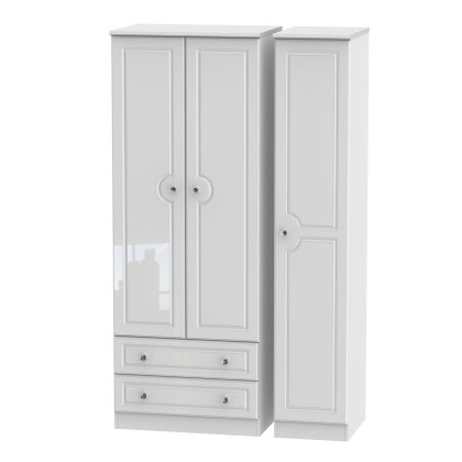 Edinburgh Tall Triple 2 Drawer Wardrobe