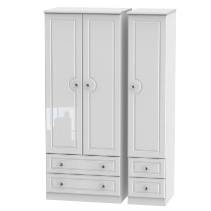 Edinburgh Triple Wardrobe with 2 Drawers