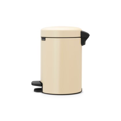 5L Newlcon Pedal Bin Almond