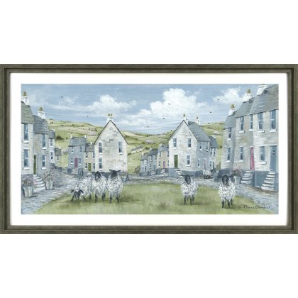 Sheep on the Green Framed Canvas Sheep on the Green Framed Canvas