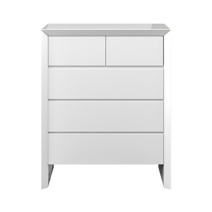 Vesper 2 Over 3 Chest Of Drawers in White
