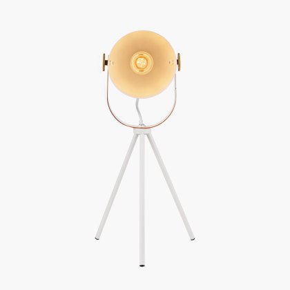 Auden White Metal Tripod Table Lamp