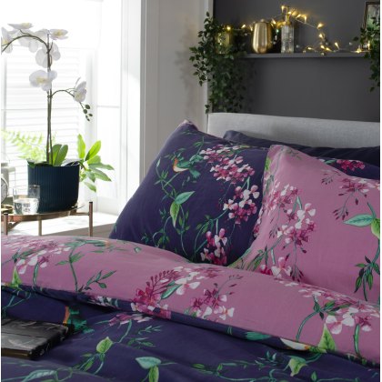 Deyongs Bird Garden Plum Duvet Cover Set