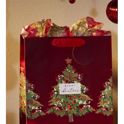 Glick Red Festive Tree Tissue Paper