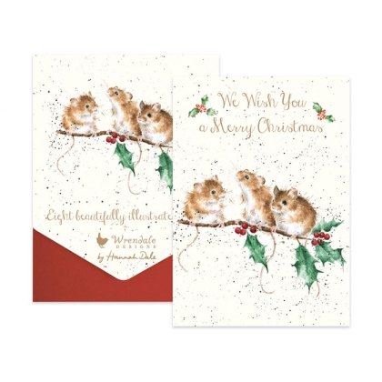 Wrendale Christmas Mice Card Pack