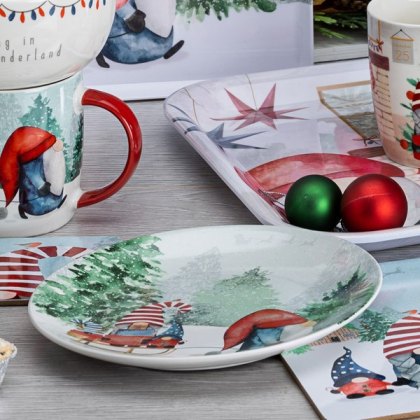 Foxwood Home Christmas Gonk Side Plate