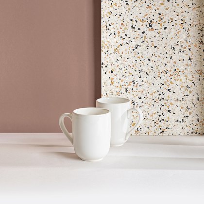 Moods White Coffee Cups 2pk