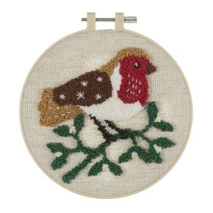 Trimits Robin Punch Needle Hoop Kit
