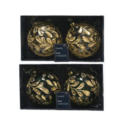 Kaemingk Gold Leaves Baubles