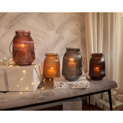 Kaemingk Hurricane Glass Ripple Jar