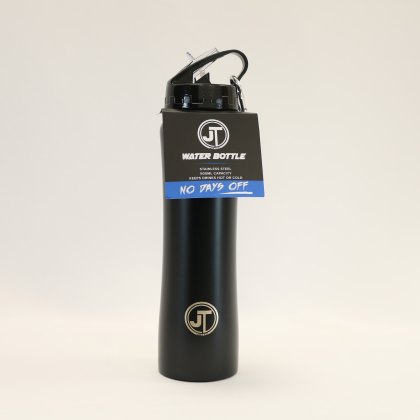 JT Fitness Black 500ml Straw Water Bottle