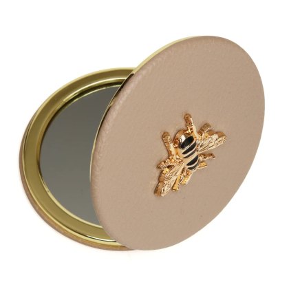 Alice Wheeler Stone Round Compact Mirror