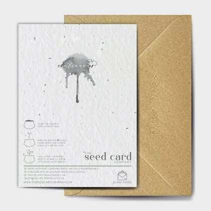 The Seed Card Company And Also Orange Birthday Card