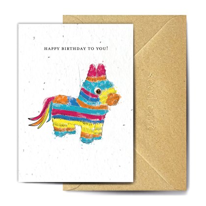 The Seed Card Company A Paper Pinata Birthday Card The Seed Card Company A Paper Pinata Birthday Card