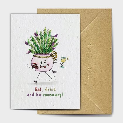 The Seed Card Company Rosemary Pun Birthday Card