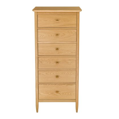 Ercol Teramo 6 Drawer Tall Chest of Drawers