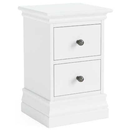 Cotswold White Narrow Bedside Cabinet Cotswold White Narrow Bedside Cabinet