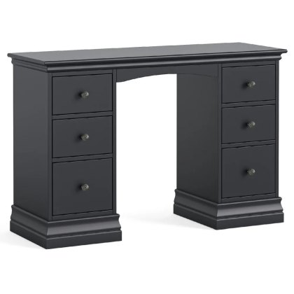 Cotswold Charcoal Double Pedestal Dressing Table