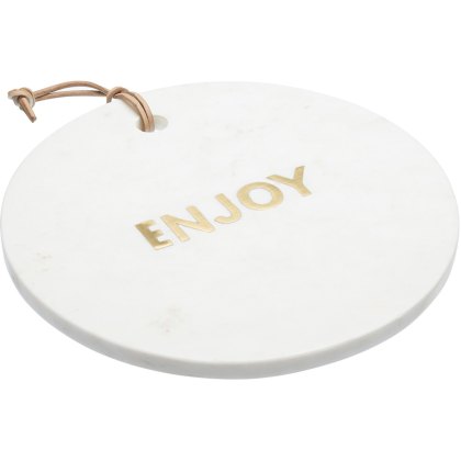 Artesa Round White Marble Cheese Board