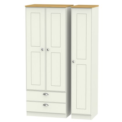 Elizabeth Tall Triple 2 Drawer Wardrobe Elizabeth Tall Triple 2 Drawer Wardrobe