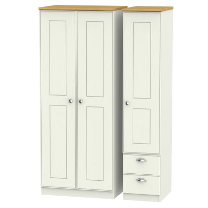 Elizabeth Triple Plain Drawer Wardrobe Elizabeth Triple Plain Drawer Wardrobe