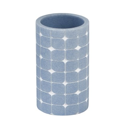 Showerdrape Mosaica Sky Blue Tumbler Showerdrape Mosaica Sky Blue Tumbler