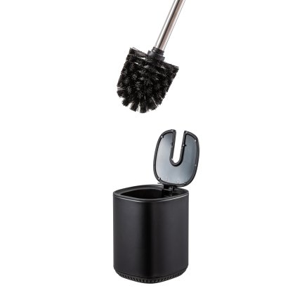 Showerdrape Echo Toilet Brush and Holder Black
