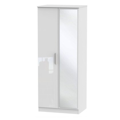 Kingsley Tall 2ft 6in Mirrored Wardrobe Kingsley Tall 2ft 6in Mirrored Wardrobe