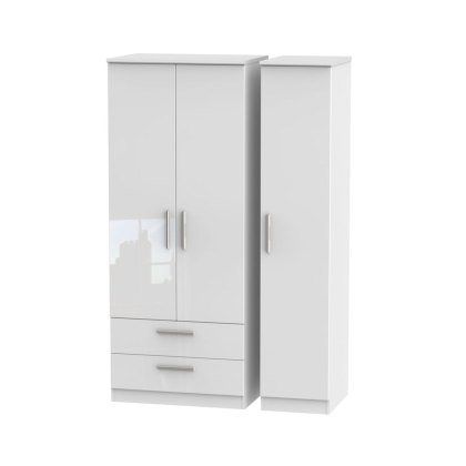 Kingsley Triple 2 Drawer Wardrobe Kingsley Triple 2 Drawer Wardrobe