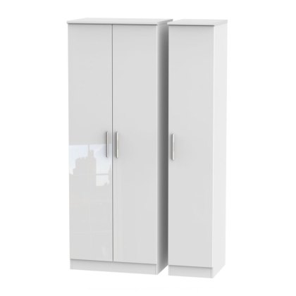 Kingsley Tall Triple Plain Wardrobe Kingsley Tall Triple Plain Wardrobe