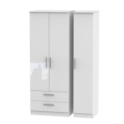 Kingsley Tall Triple 2 Drawer Wardrobe Kingsley Tall Triple 2 Drawer Wardrobe