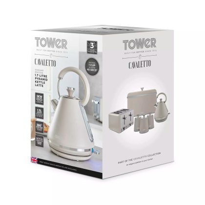 Tower Cavaletto Latte 1.7L Pyramid Kettle