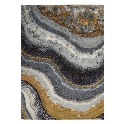 Amara Rug Grey Blue & Bronze 160x220 Amara Rug Grey Blue & Bronze 160x220