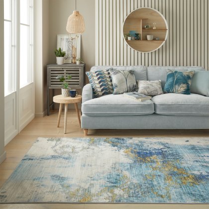 Lux Rug LUX04 Blue Gold 120x180