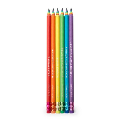 Legami Happiness Set of 6 Recycled Paper Pencils