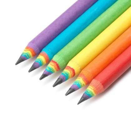 Legami Happiness Set of 6 Recycled Paper Pencils