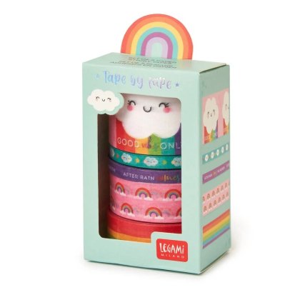Legami Rainbow Set of 5 Paper Sticky Tapes