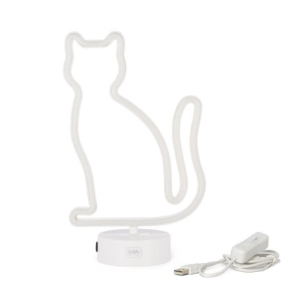 Legami Neon Effect Kitty Cat LED Lamp