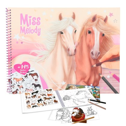 Miss Melody Horses Colouring Book