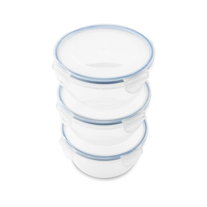 Addis Clip Tight 700ml Round 3 Pack Container Set
