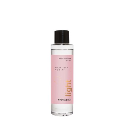 Stoneglow Light Blush Rose & Peony 200ml Reed Diffuser Refill Stoneglow Light Blush Rose & Peony 200ml Reed Diffuser Refill