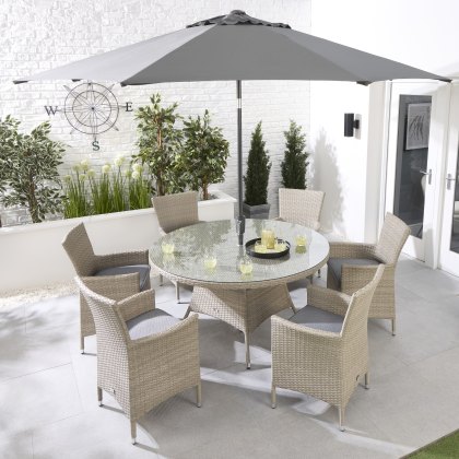 Havana 6 Seater Round Dining Set