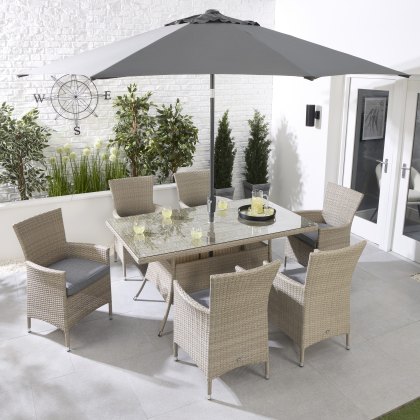 Havana 6 Seater Rectangular Dining Set