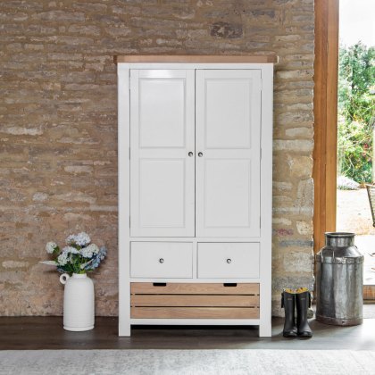 Holkham Oak Double Larder Unit