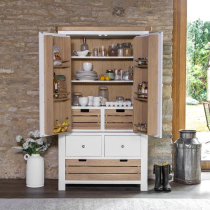 Holkham Oak Double Larder Unit